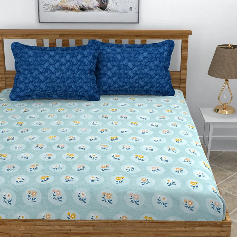 Blueberry Dusk Micro Fiber Bedsheet - 150 GSM media 3