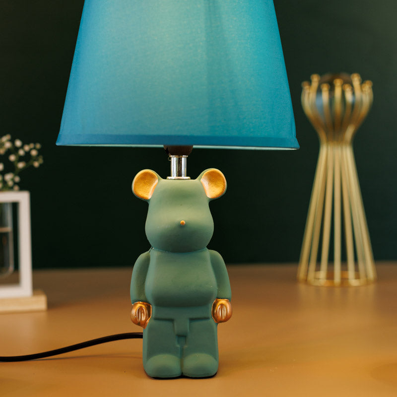Dear Bear Ceramic Table Lamp - Blue,Gold media 5
