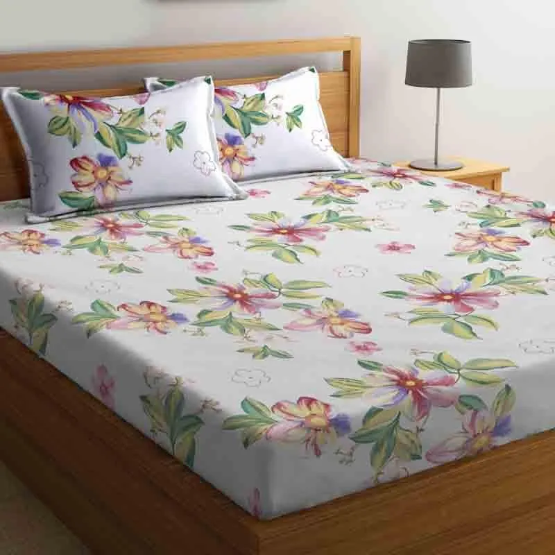 Floral Fest Bedsheet - 180 GSM media 1