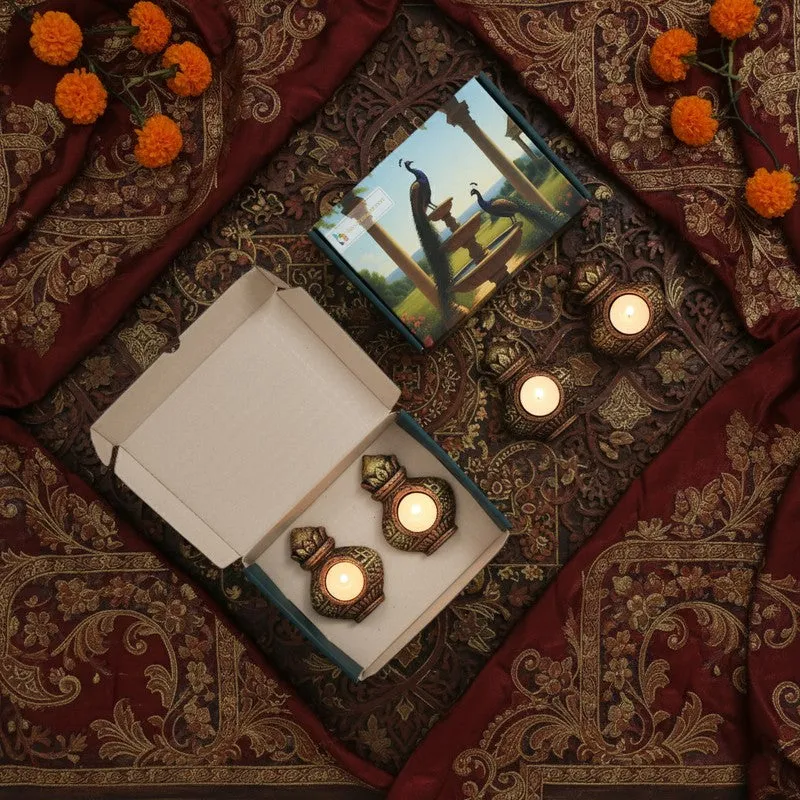 Kalash Tea Light Holder - Set Of Four media 7