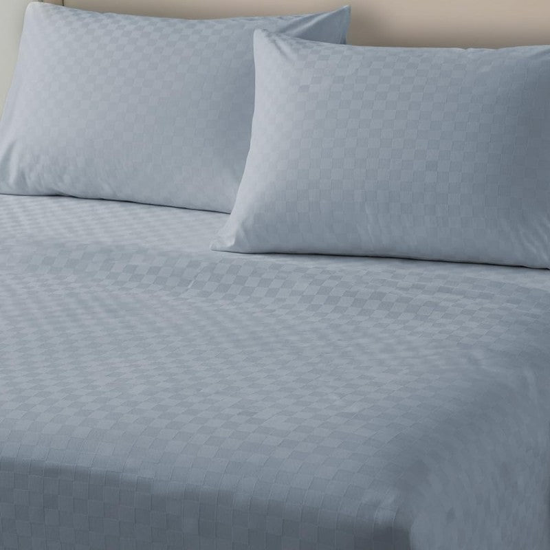 Urban Space Pastel Bliss Cotton Bedsheet (Blue) - 300 TC media 3