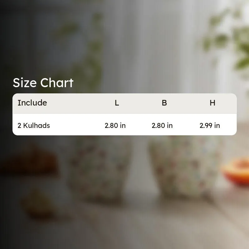 BloomCraft Ceramic Kulhad (180 mL Each) - Set Of Two media 6