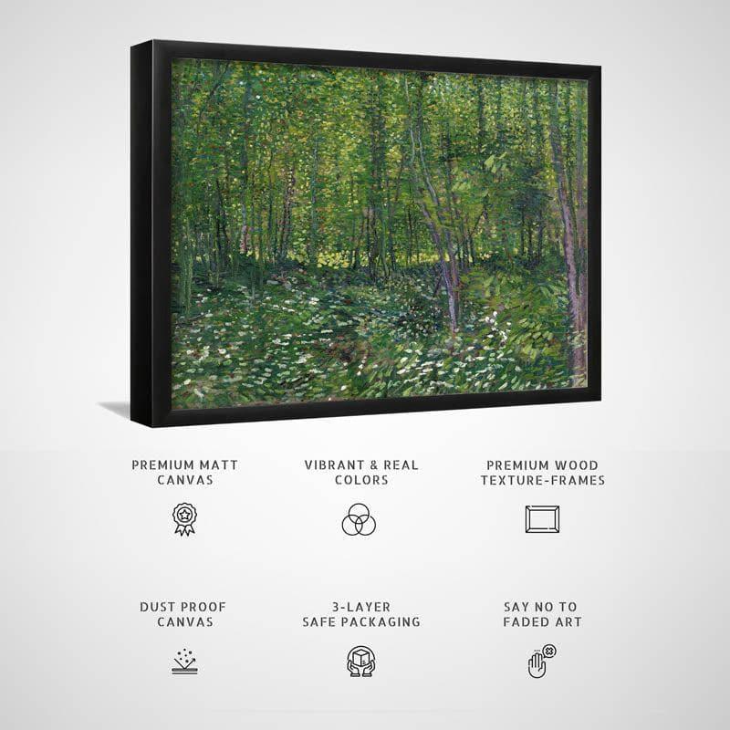Trees And Undergrowth By Vincent Van Gogh - Black Frame media 3