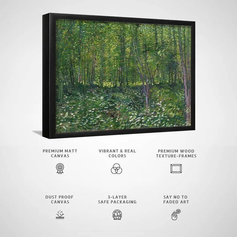 Trees And Undergrowth By Vincent Van Gogh - Black Frame media 3