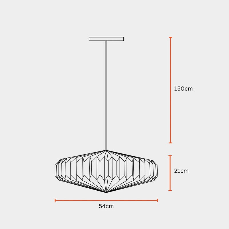 Fig Living Oblong Paper Ceiling Lamp - Grey media 10