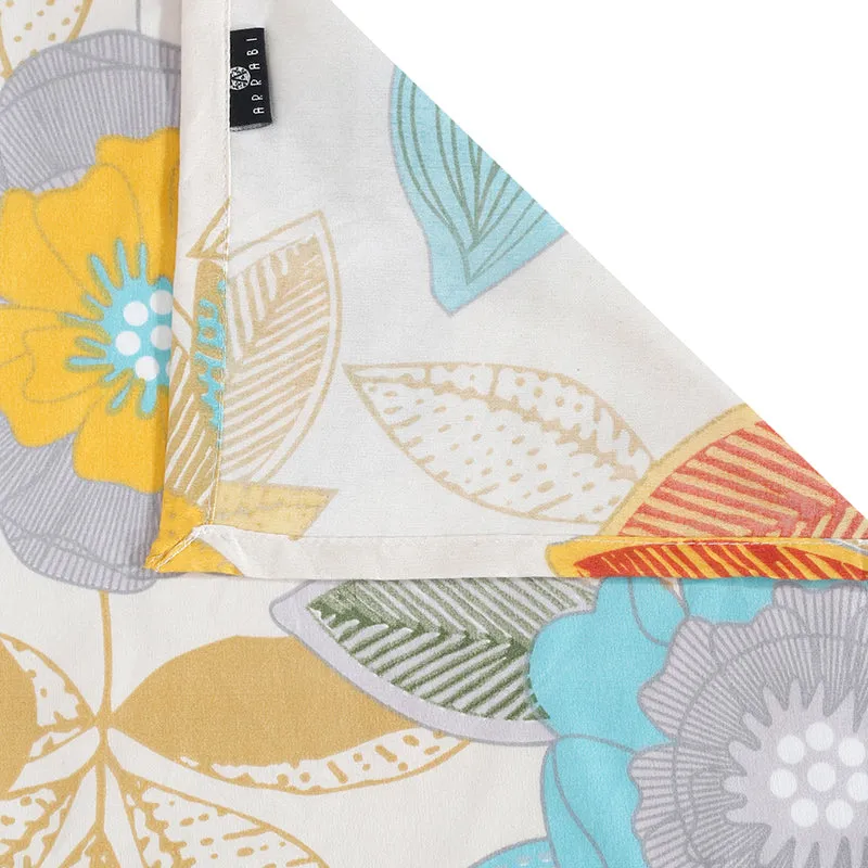 Stem Scripts Floral Bedsheet - 130 GSM media 6