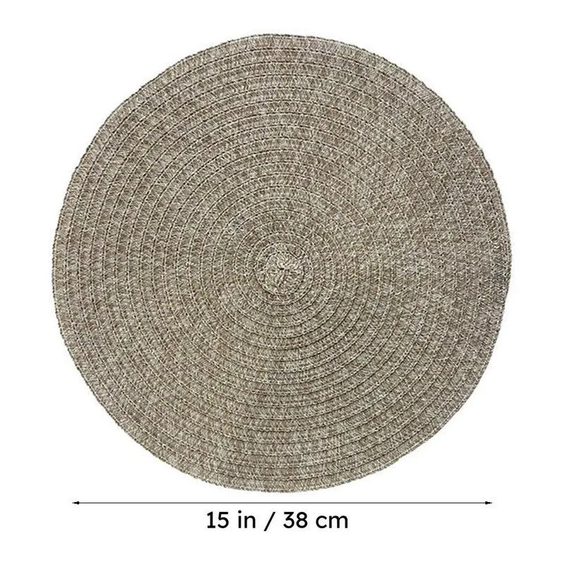 Onyxa Golden Round PVC Table Mats - Set Of Four media 8