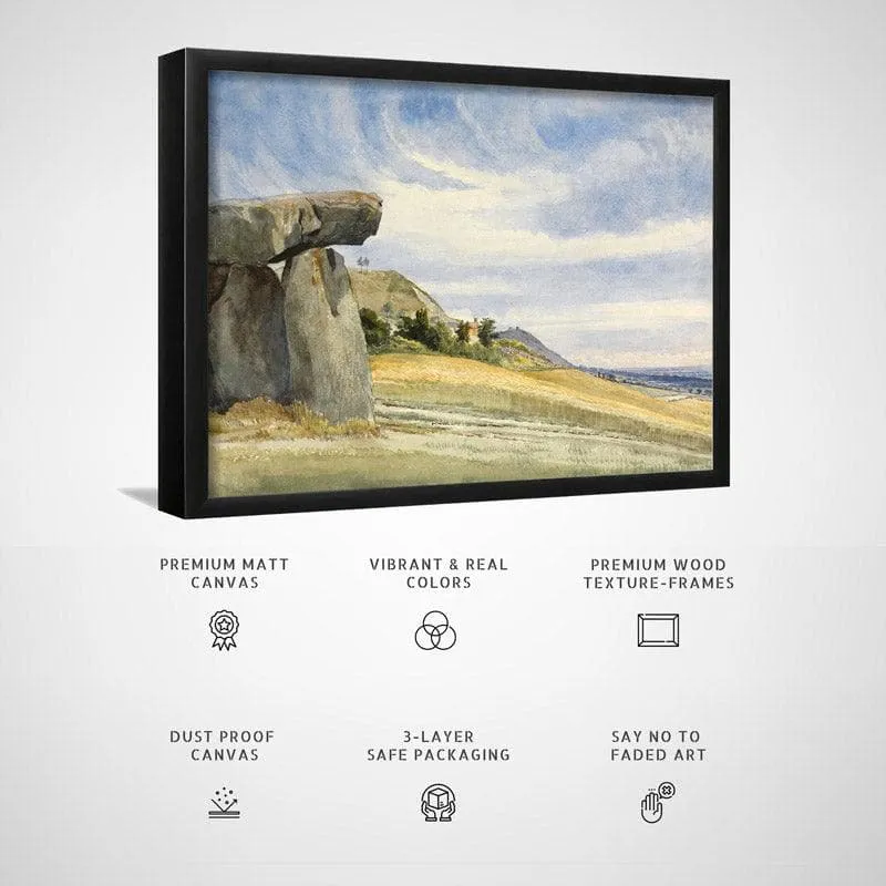 Kent Megolithic Canvas Wall Painting - Black Frame media 6