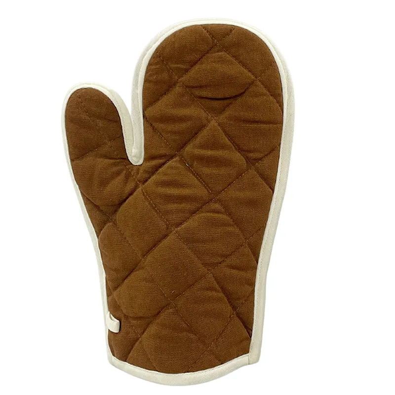 Swayam Teplo Kitchen Gloves (Brown & Yellow) - Set Of Two media 3