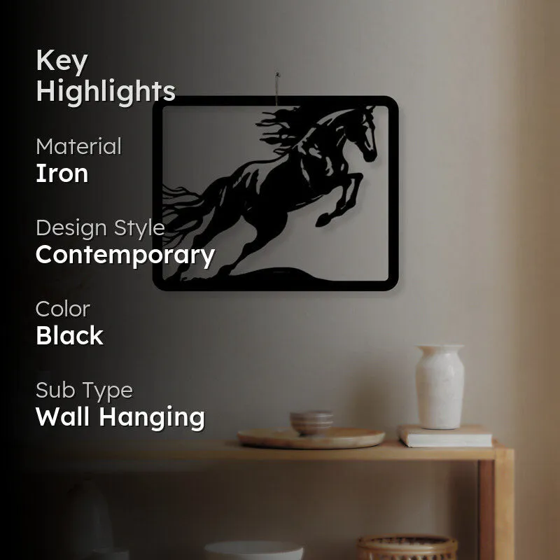 Leaping Pony Iron Wall Accent media 2