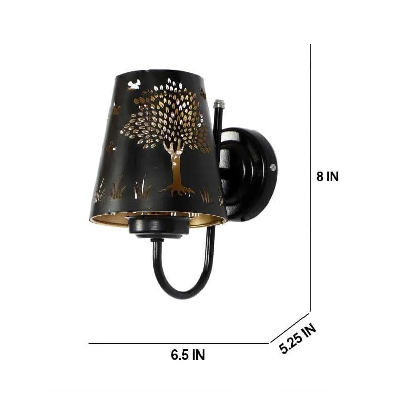 Bageecha Etched Metal Wall Lamp media 7