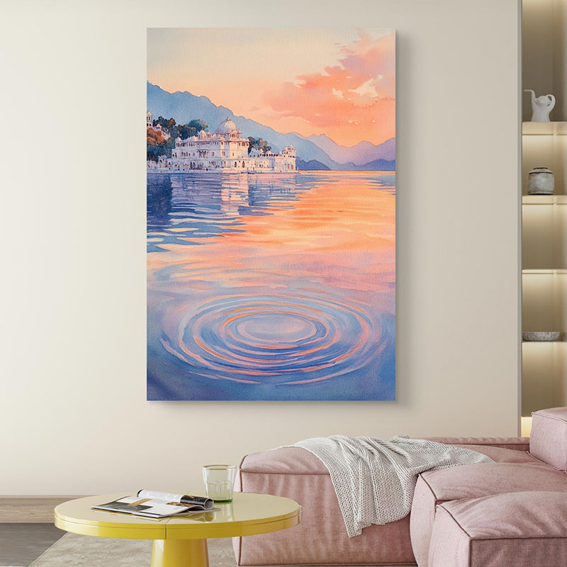 Lake Mahal Wall Painting