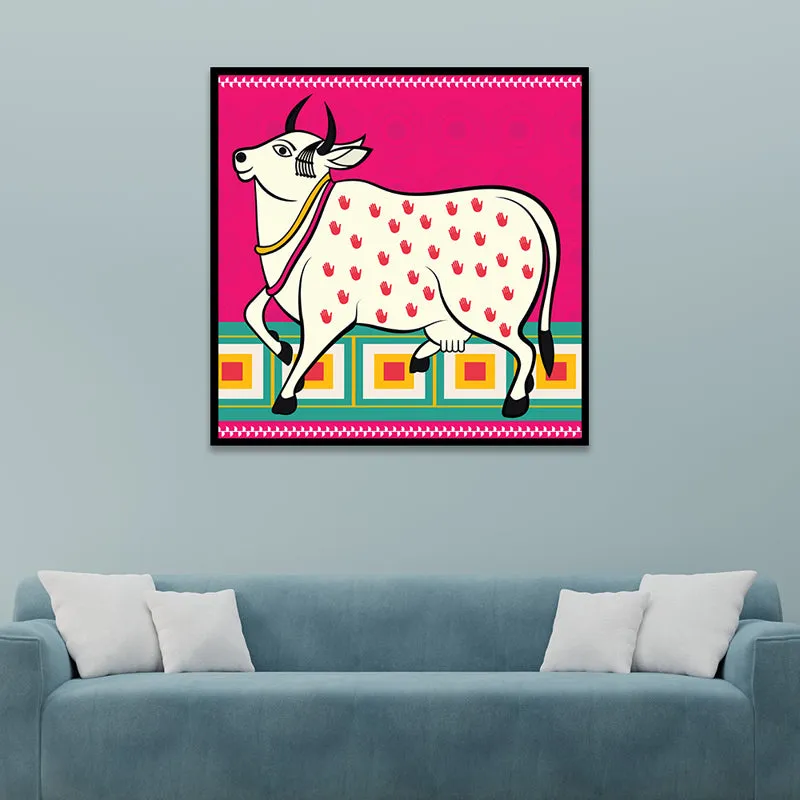 Kamdhenu Pop Canvas Wall Art With Frame media 3