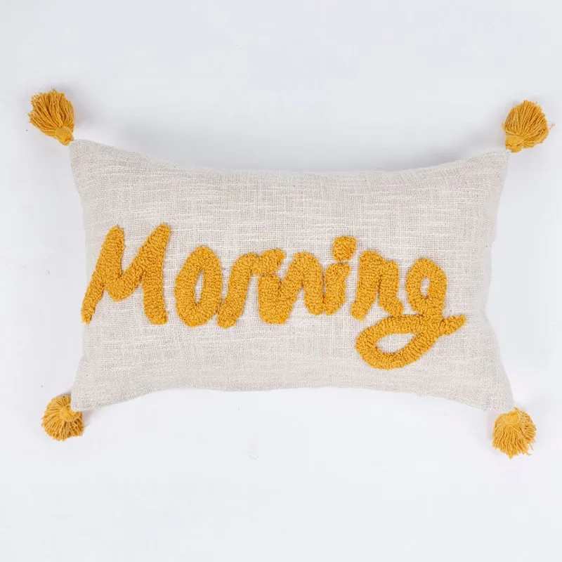 Golden Dawn Tufted Cushion Cover media 8