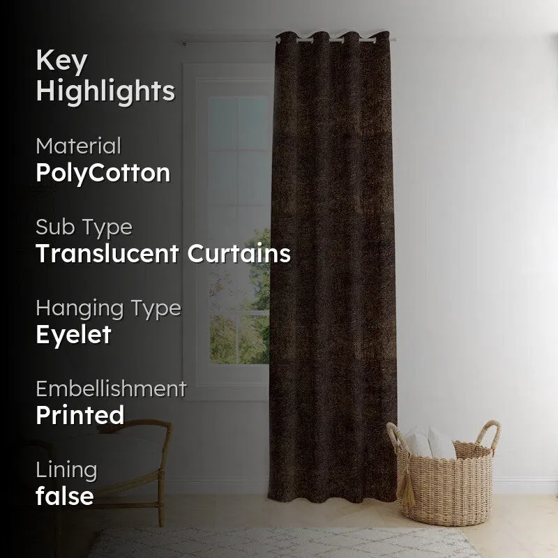 Zephyr Jacquard Single Curtain (Brown) media 2