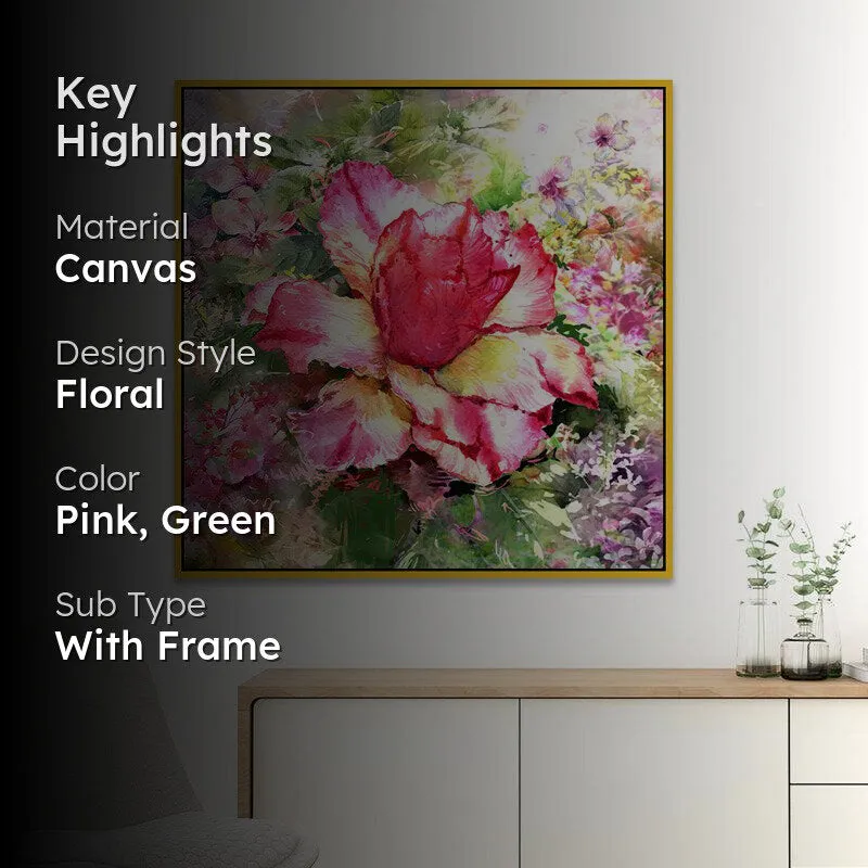 Graceful Blooms Floral Wall Painting media 2