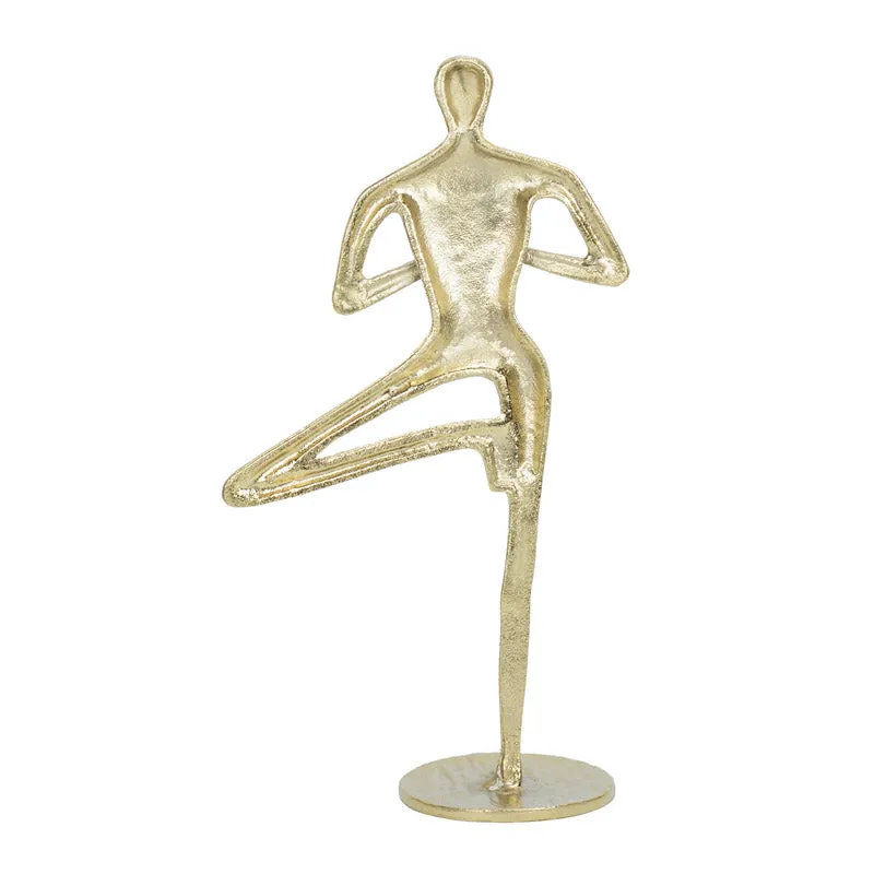 Yoga Asana Golden Showpiece media 6