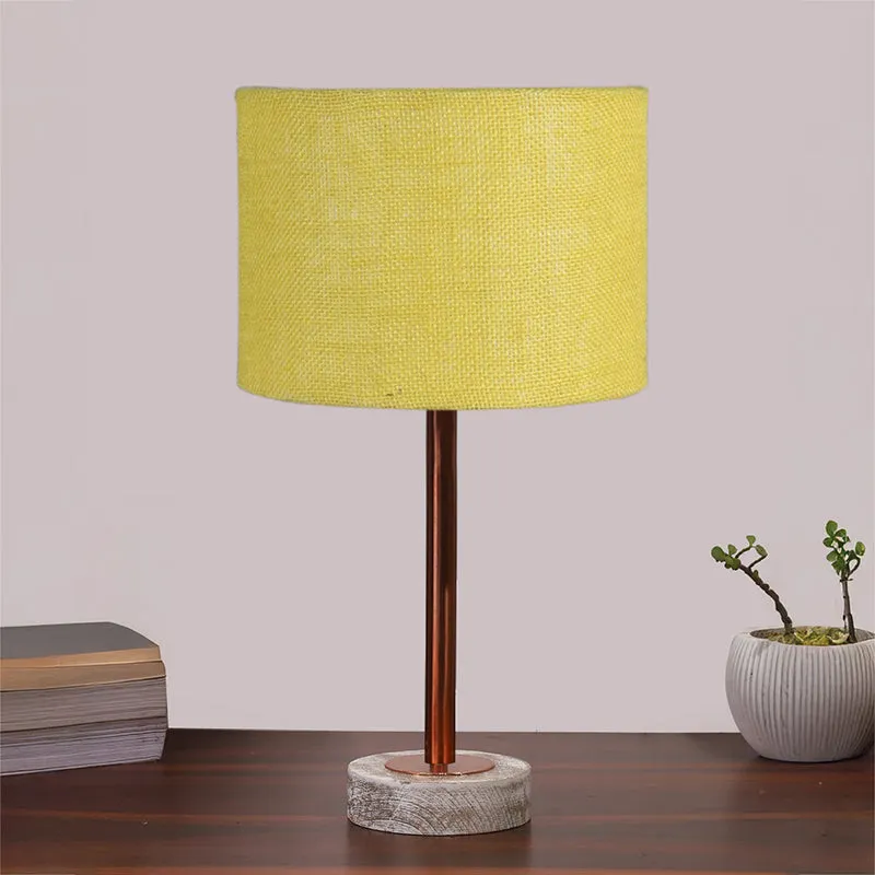Sienna I Rodin Wooden Table Lamp - Yellow,Copper,White media 3