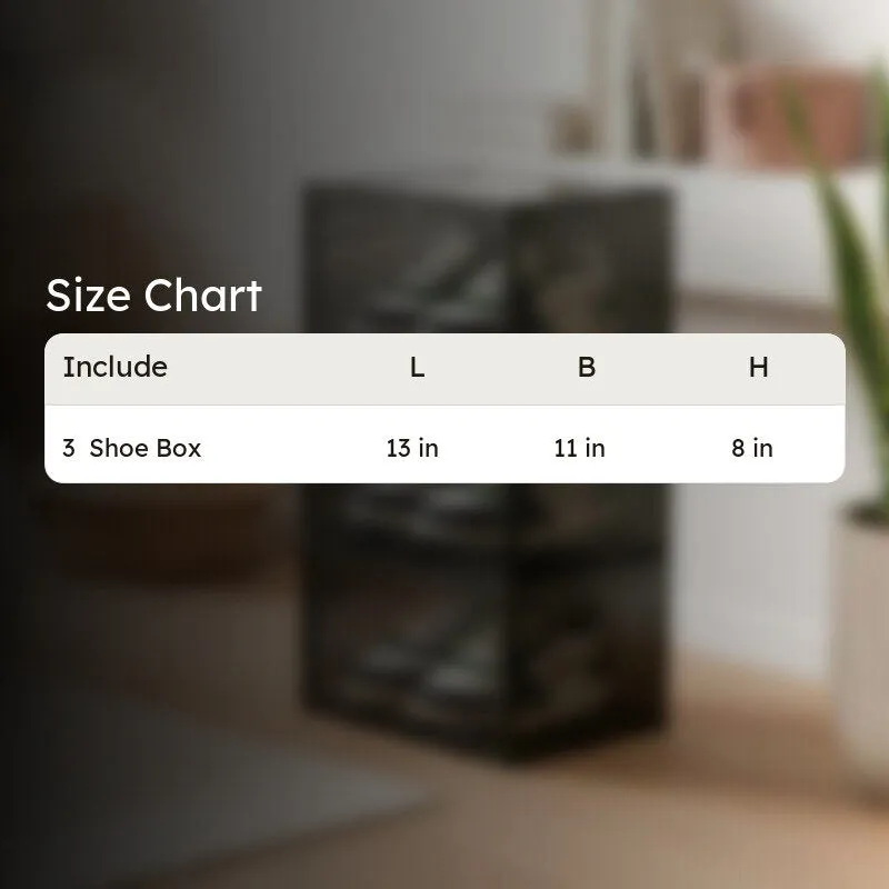 Pair Keep Shoe Rack (Black) - Set Of Three media 9