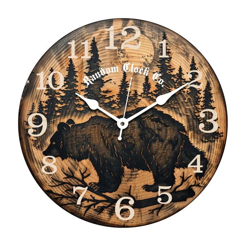 Ratiba Analog Wooden Wall Clock media 3