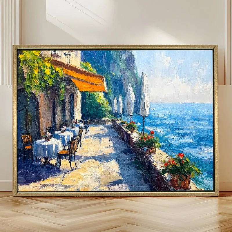Briny Breeze Canvas Wall Painting With Frame media 4
