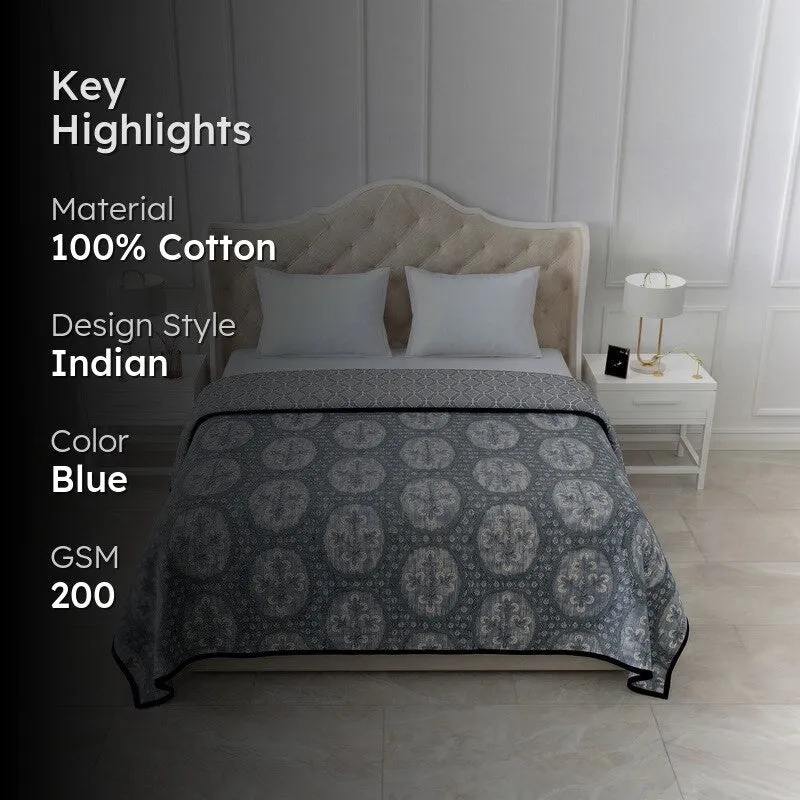 Warm Nest Reversible Printed Cotton Dohar - 200 GSM - 2