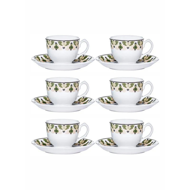 Sonaki Nysa Ethnic Cup & Saucer Set (170 ML) - Twelve Piece Set media 4