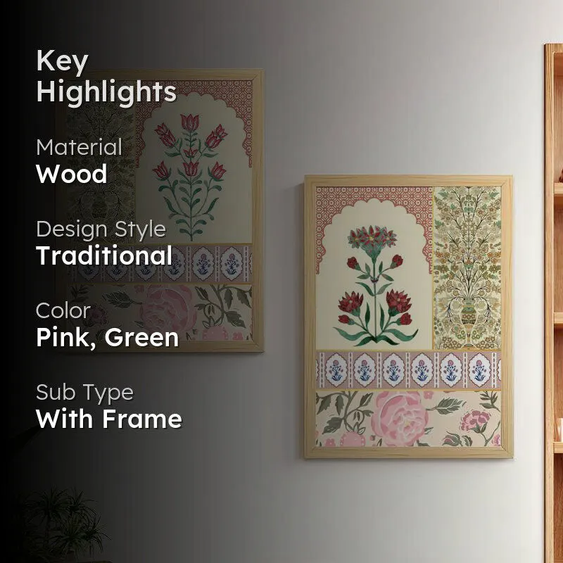 Veena Floral Wall Art - Set Of Two media 2