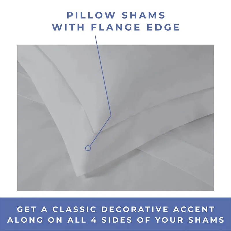 Evelyn 100% Cotton Satin Weave Bedding Set - Silver - 400 TC media 3