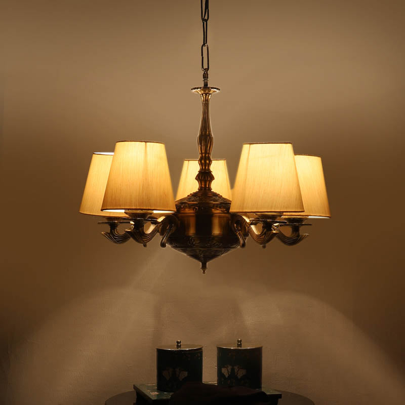Araba Conical Golden Antique Ceiling Lamp