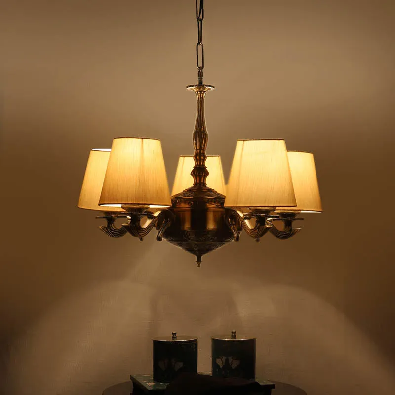 Araba Conical Golden Antique Ceiling Lamp media 1