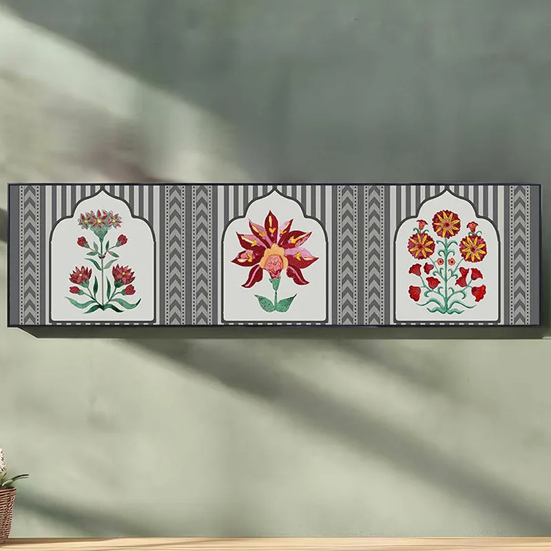 Tajalli Ethnic Canvas Wall Art With Frame - Black media 4