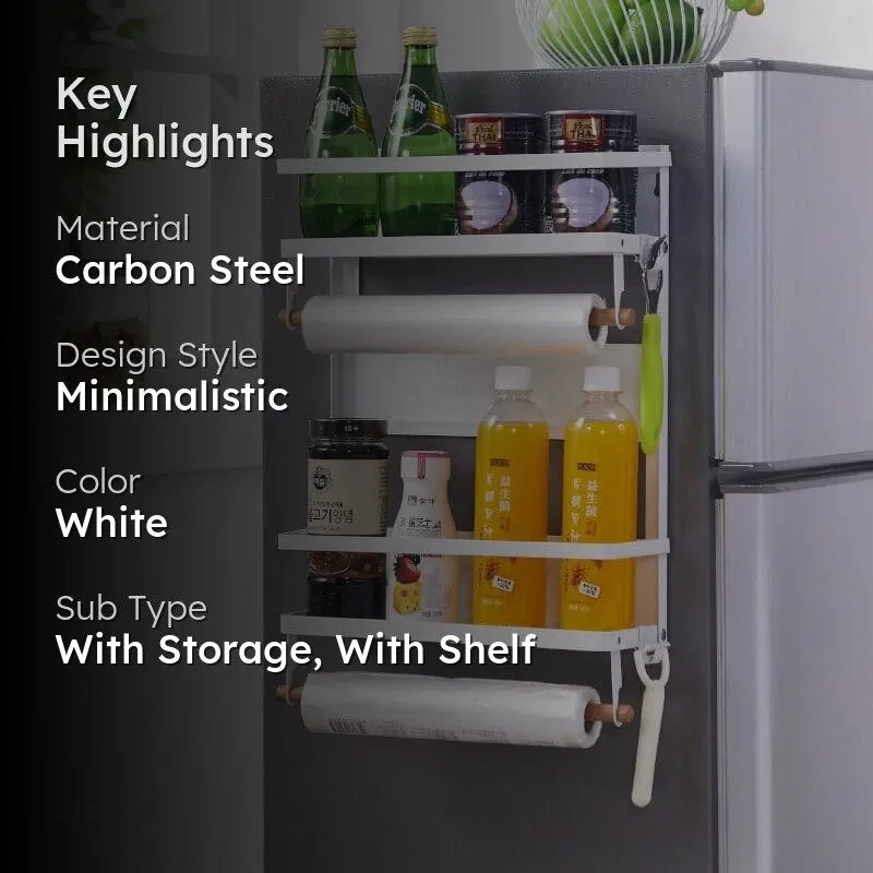 Qura Magnetic Kitchen Rack - White media 2