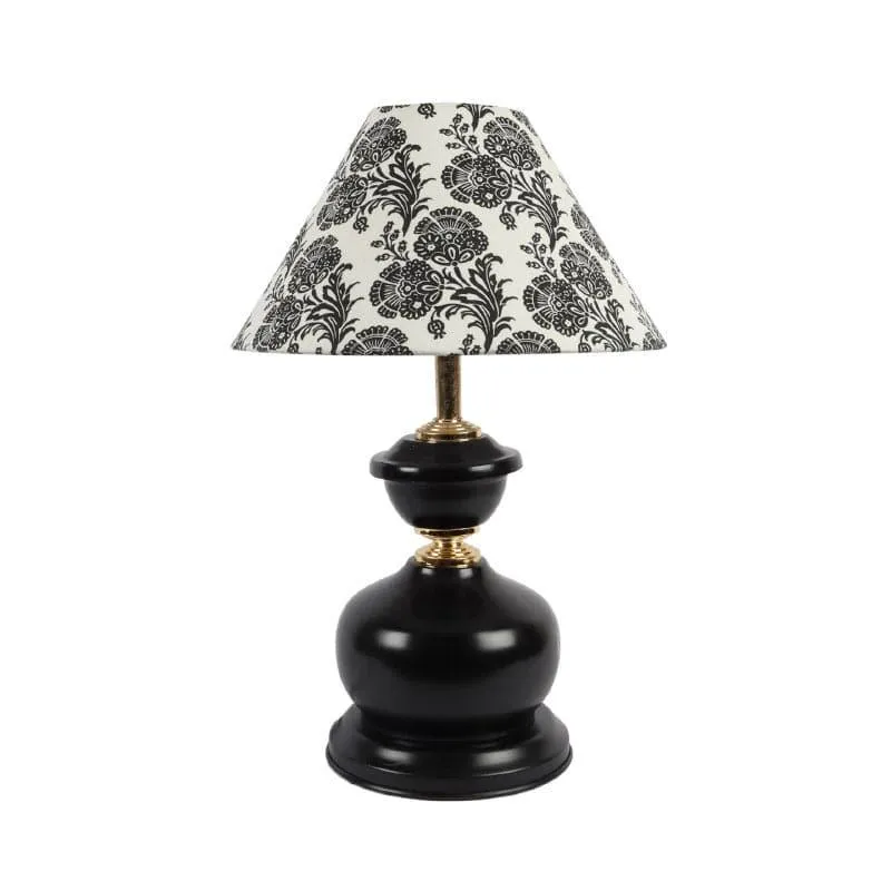 Filigree Aira Fabric Table Lamp - Black,White media 4
