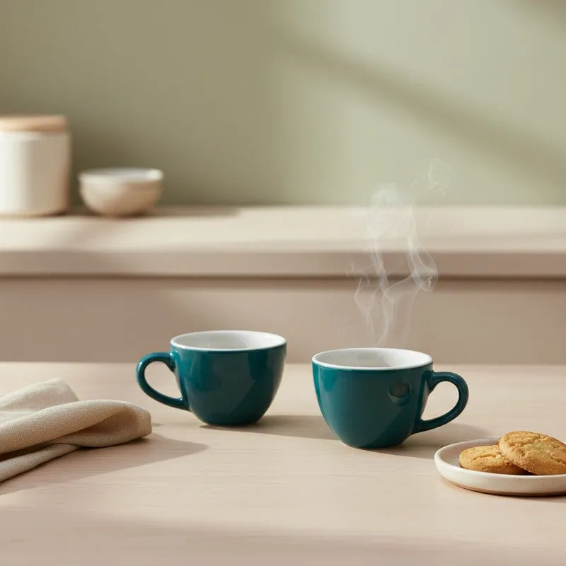 Aura Ceramic Tea Cup (80 mL Each) - Set Of Two media 1