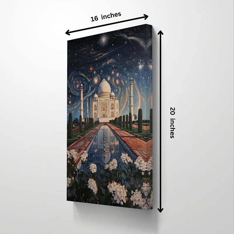 Tale Of Taj Mahal Wall Painting media 5