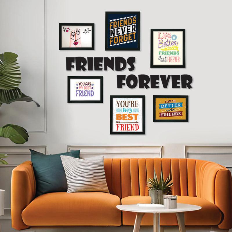 Glimpse of the Past "Friends Forever" Synthetic Photo Frame - Seven Piece Set