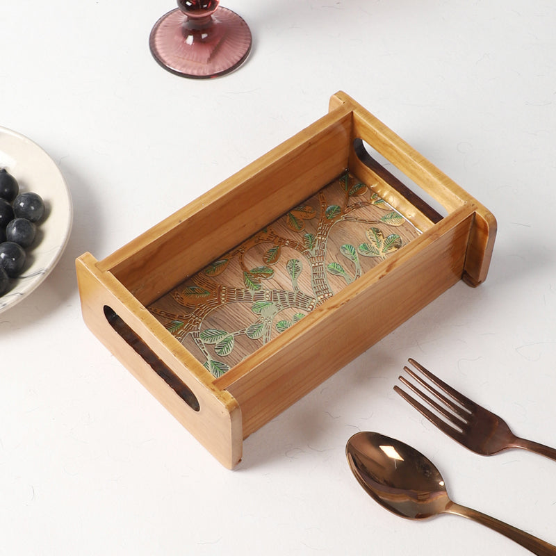 Sona Patta Wooden Serving Tray