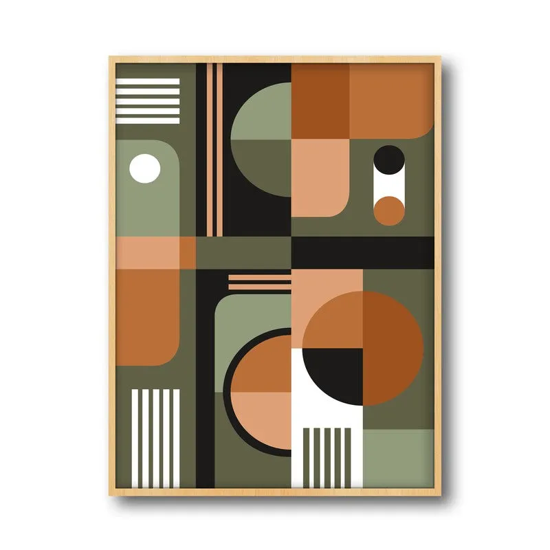Ethereal Forms Archival Canvas Wall Art - Natural Brown Frame media 5