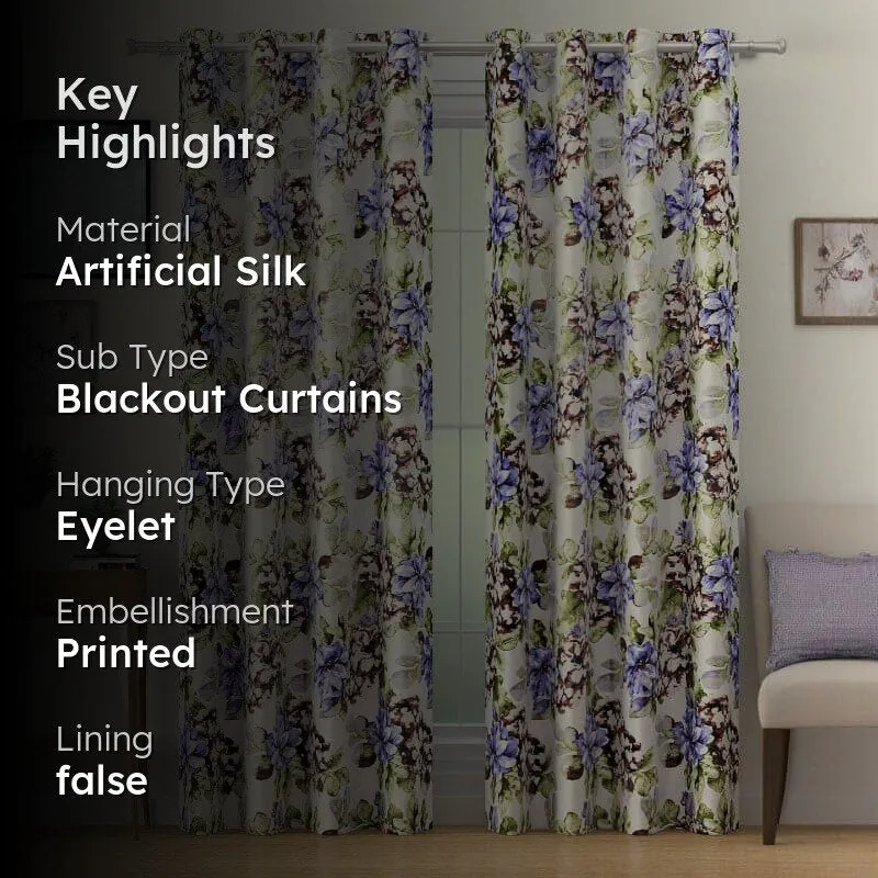 Swayam Jamini Floral Curtain media 2