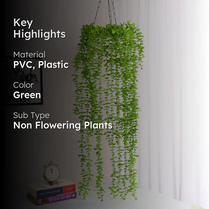 Verdhang I Artificial Hanging Vine (Green) - 2.7 Feet media 2
