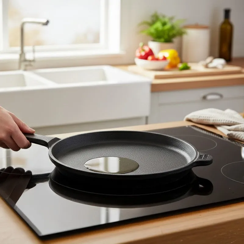Flamedisk Cast Iron Shallow Dosa Tawa - 25 CM media 1