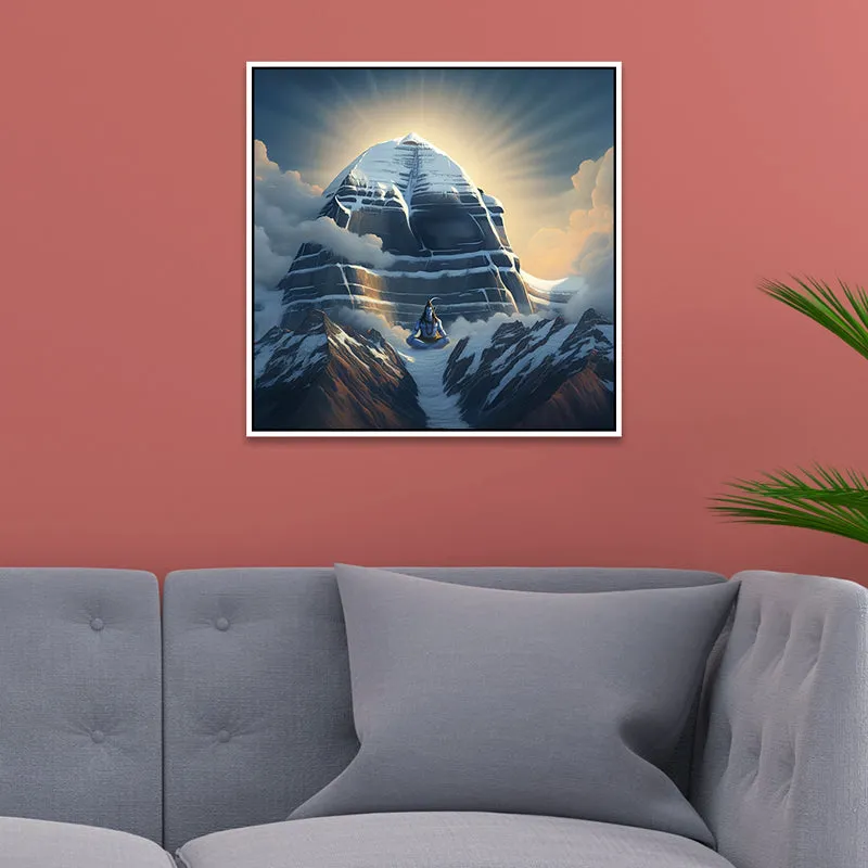 Serenity Of Kailash Wall Art With Frame media 5