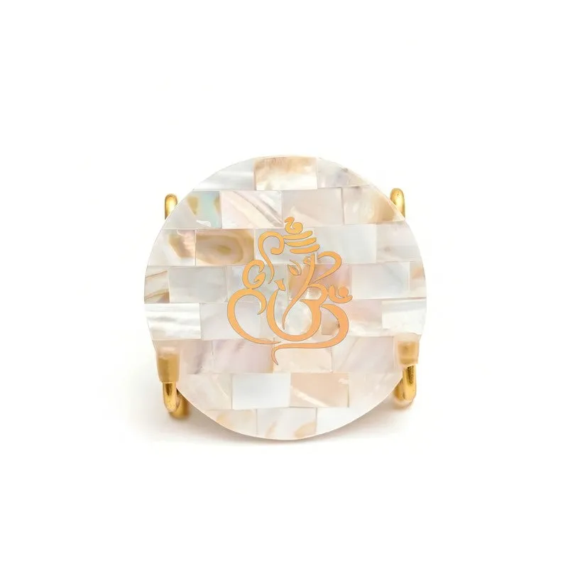 Ganesha Mother Of Pearl Religious Accent media 4