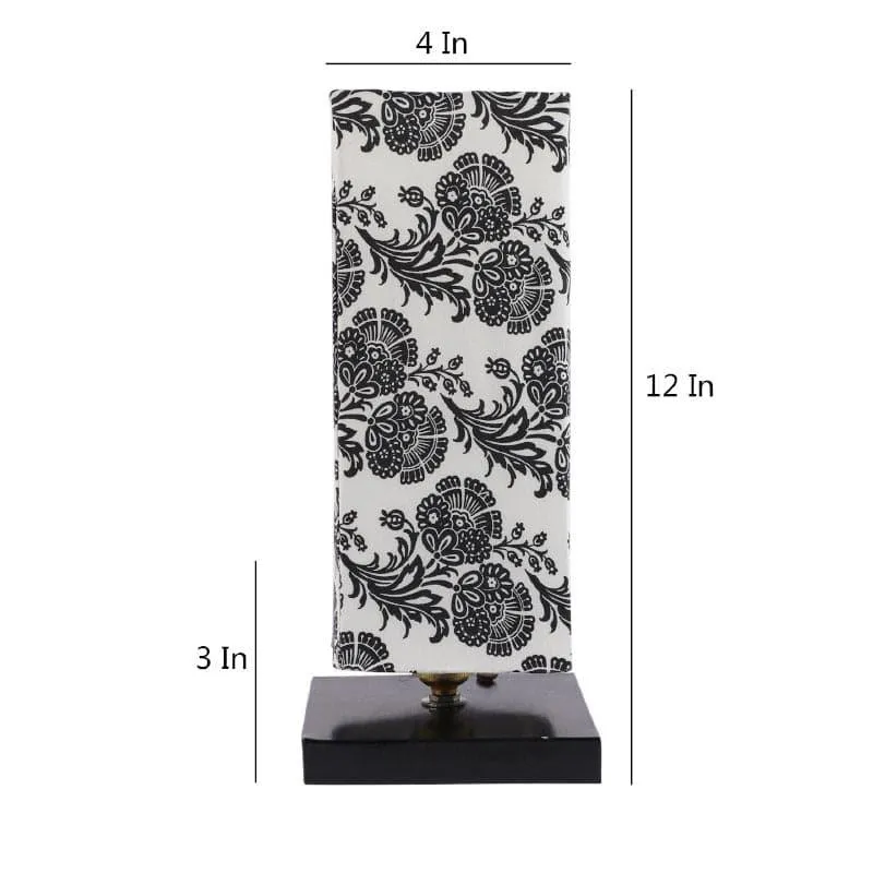 Filigree Ingram Fabric Table Lamp - Black,White media 5