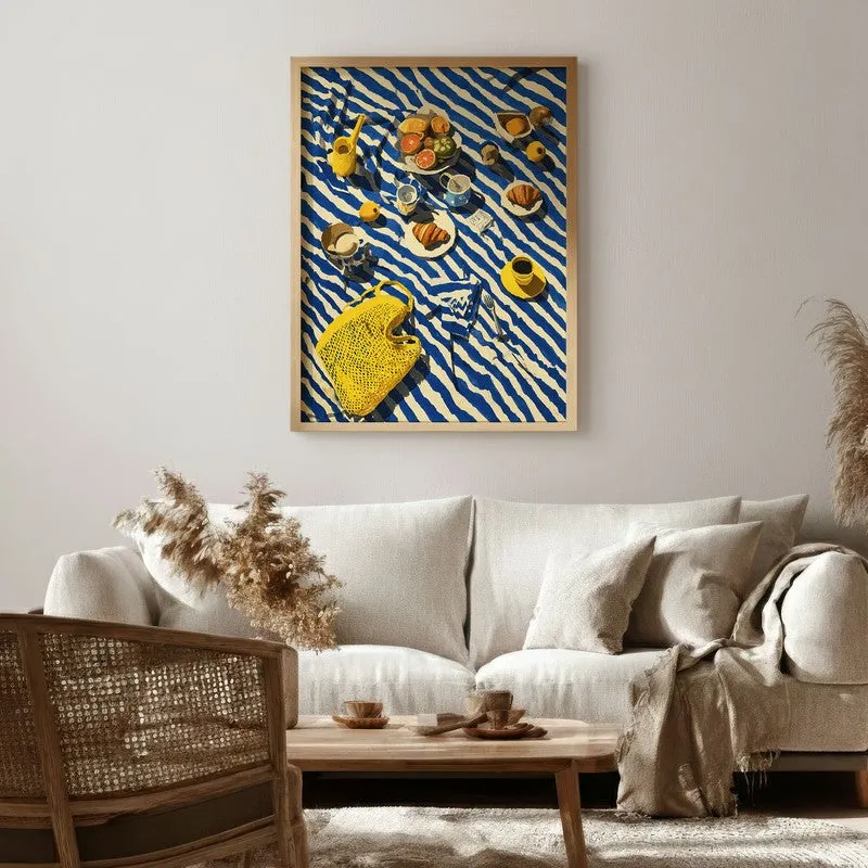 Bistrova Canvas Wall Painting With Brown Frame media 6
