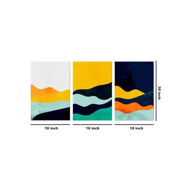 YOLO Poly Canvas Wall Art - Set of Three media 7