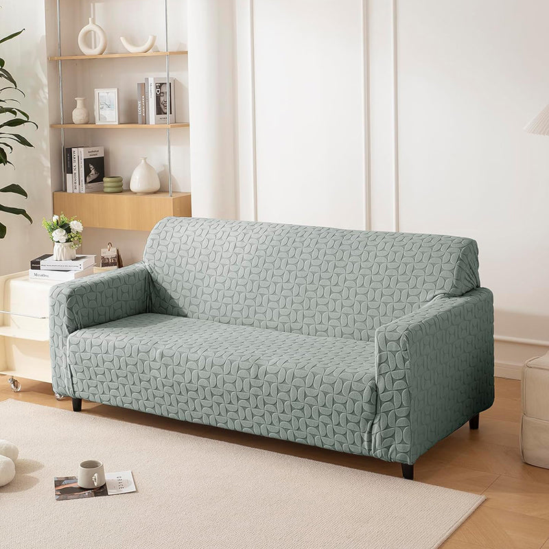 Urbana Jacquard Sofa Cover - Stone Grey media 4
