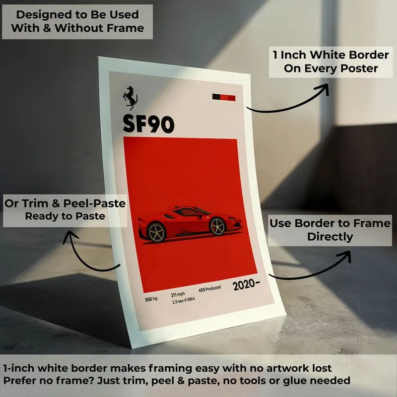 Ferrari SF90 Wall Poster media 8