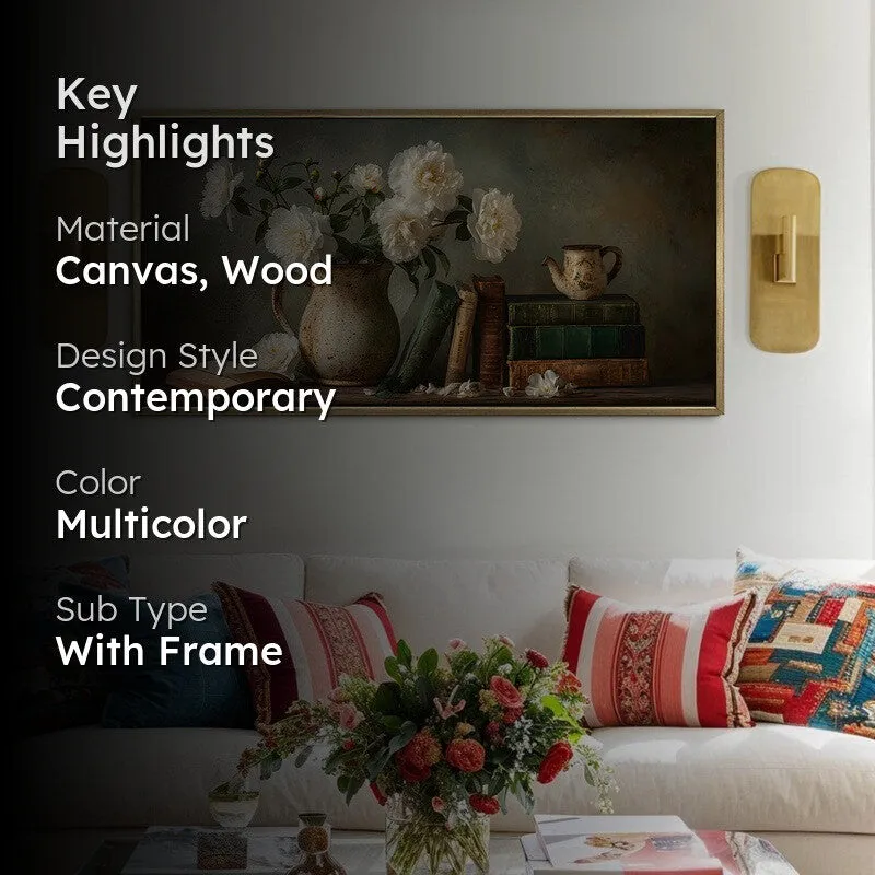 Floral Echo Canvas Wall Painting With Frame media 2